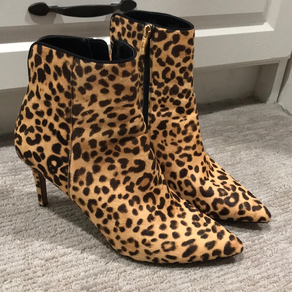 Steven by Steve Madden Animal Print Booties sz 9.5